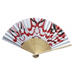 Wachlarz składany bambusowy Kabuki kumadori