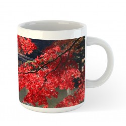 Kubek ceramiczny - momiji czerwone liście klonu
