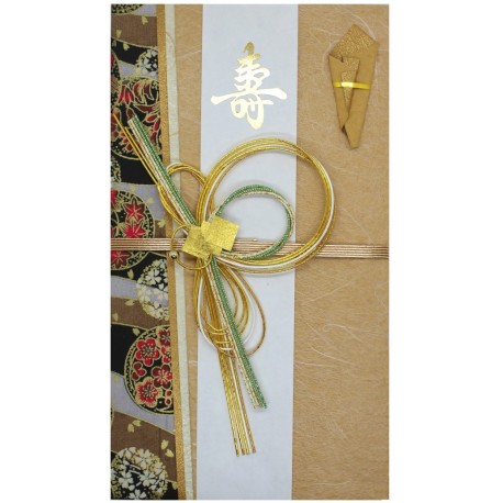 Japońska kartka okolicznościowa (złoto-czarna)