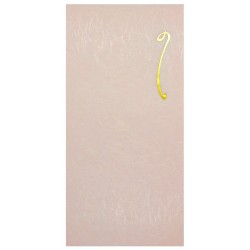 Mini-koperta pochi-bukuro różowa złocenia papier czerpany 3 szt.