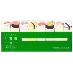 Karteczki samoprzylepne indeksujące memo sushi