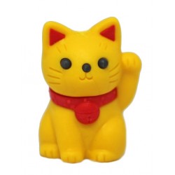 Gumka do mazania - kotek maneki neko żółty