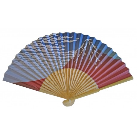 Wachlarz składany bambusowy góra Fuji