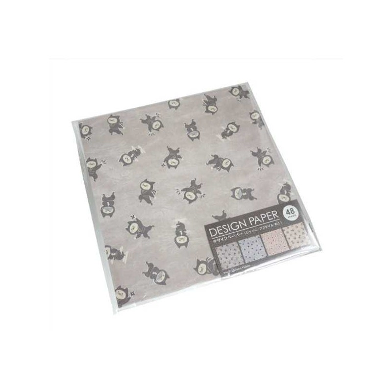 Papier do origami koty-darumy, koty-ninja itp 48 szt.