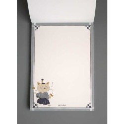 Notes memo kot-samuraj A6 50 kartek