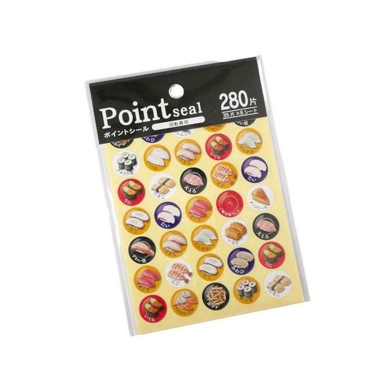 Naklejki z japońskim wzorem -  sushi 280 szt.