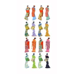 Naklejki z japońskim wzorem - kimona złocenia