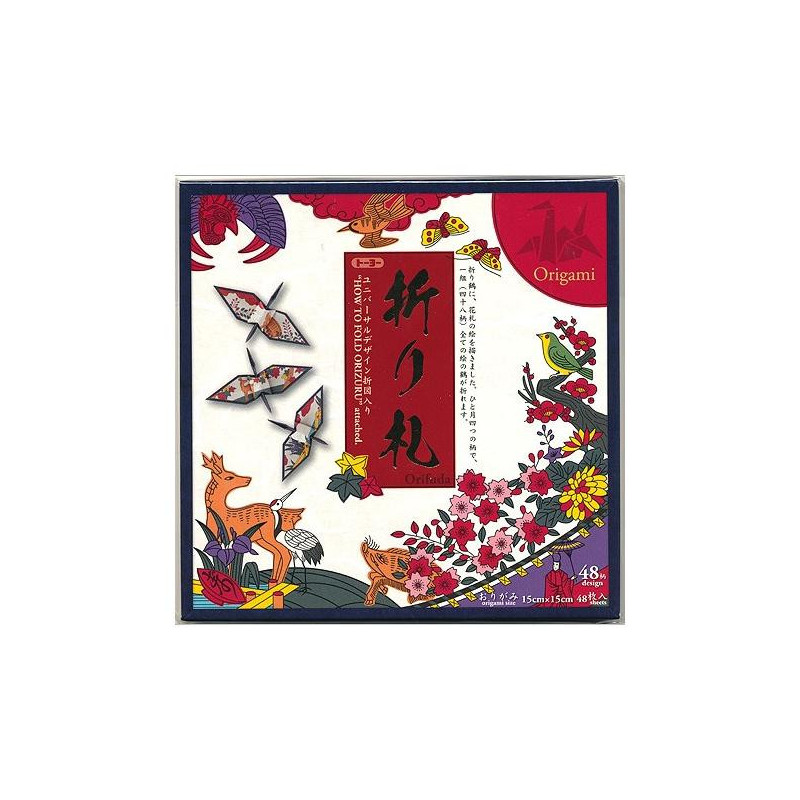 Papier do origami ukiyoe 46 szt. do żurawi
