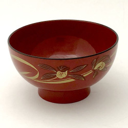 Miseczka - kwiaty orchidei czerwona