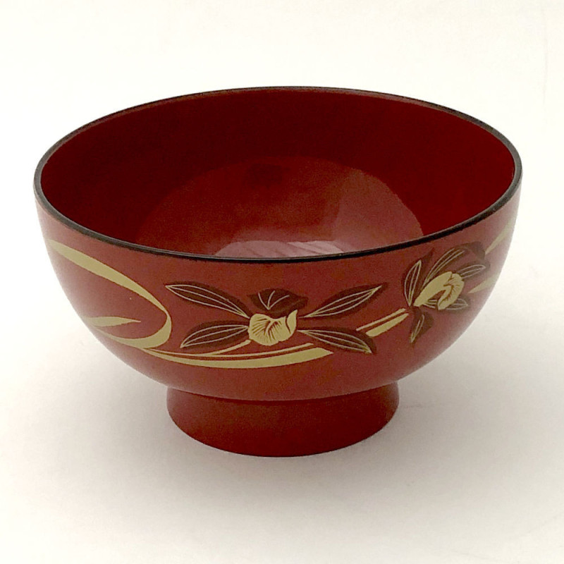 Miseczka - kwiaty orchidei czerwona