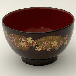 Miseczka - sakura wachlarze brokat złocenia