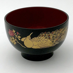 Miseczka - paw czarna